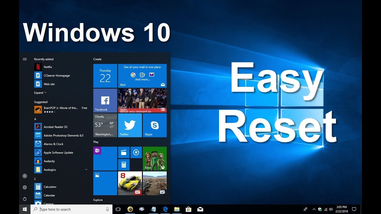 how to restart your windows 10 pc